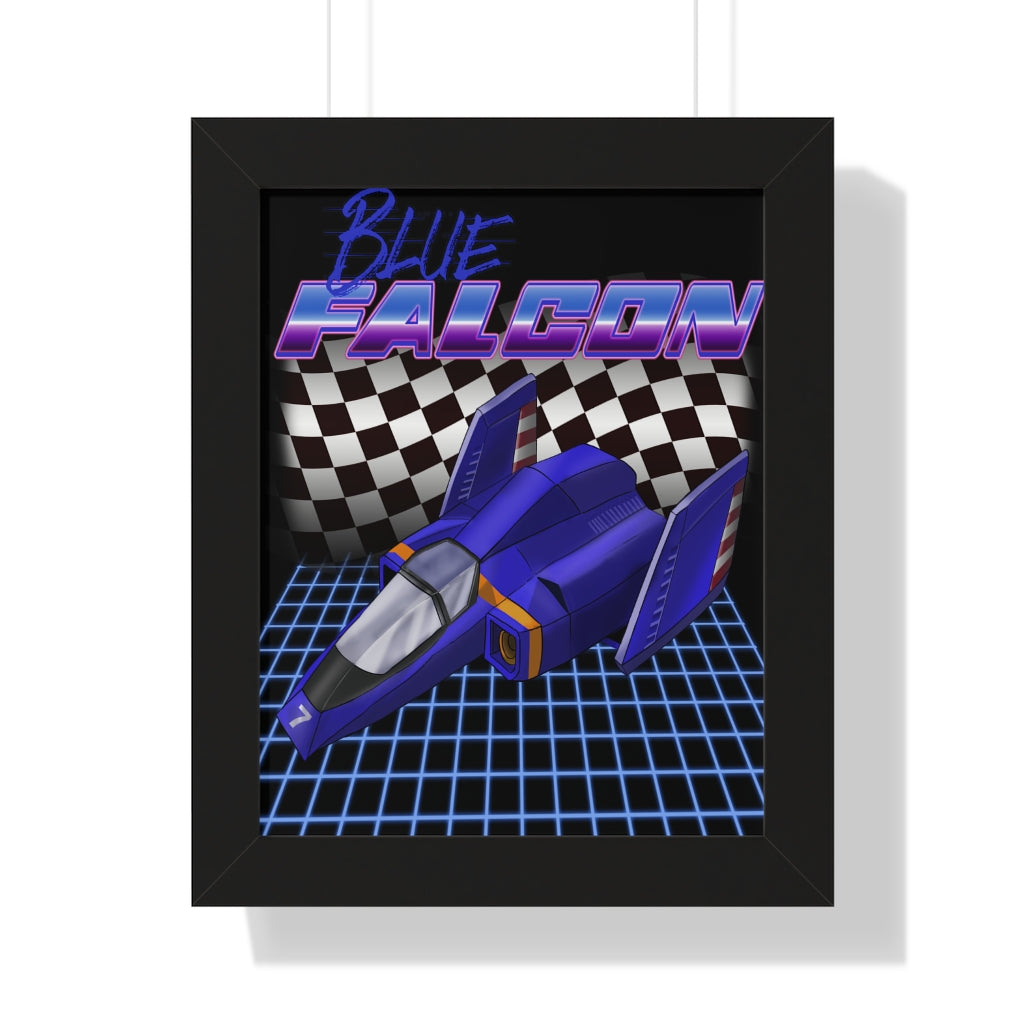 Framed Poster - Blue Falcon