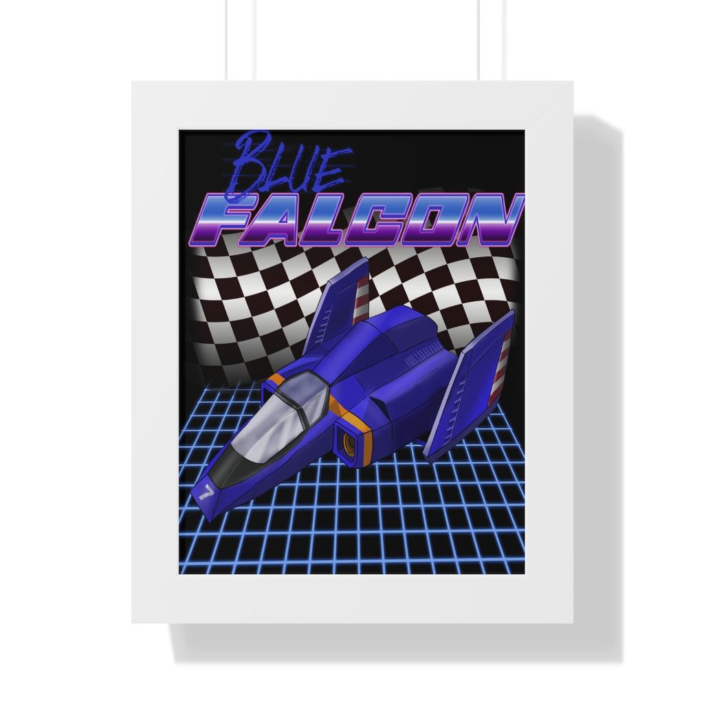 Framed Poster - Blue Falcon