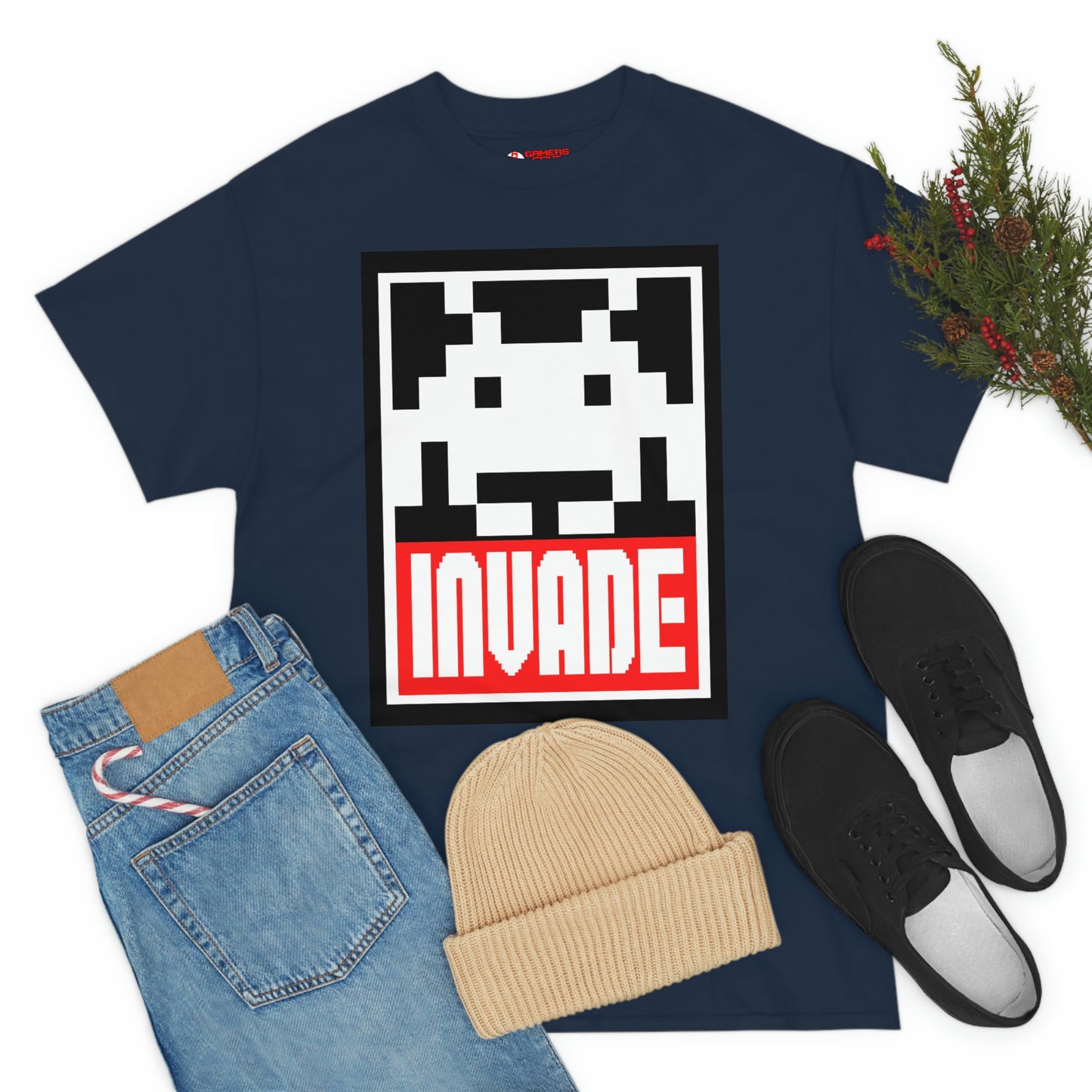 Space Invaders Men's Tee - Obey and Invade