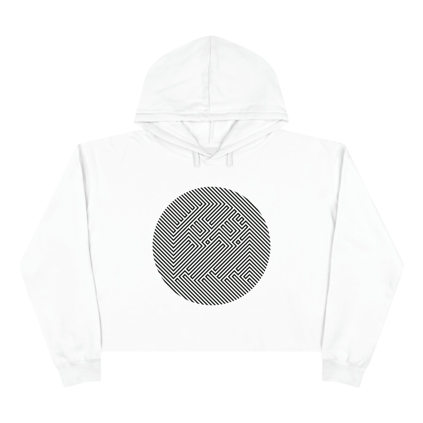 Women's Crop Hoodie - Ghost Stealth