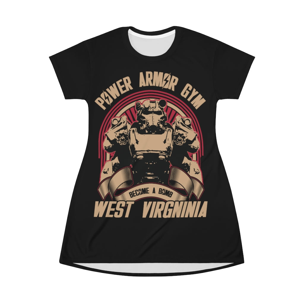 Black Fallout T Dress Gaming Fashion