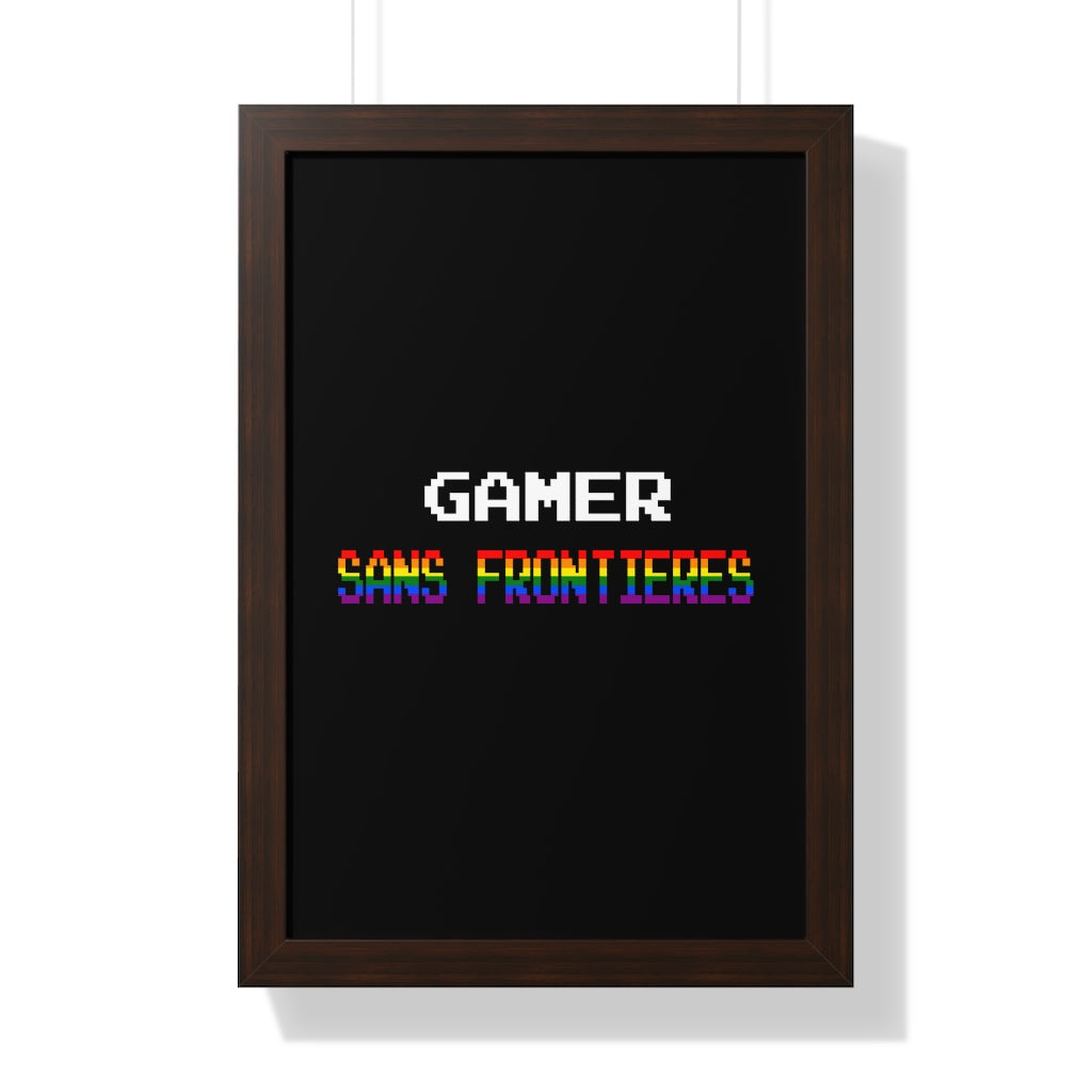 Gamers Sans Frontieres Framed Poster - LGTB+GSF