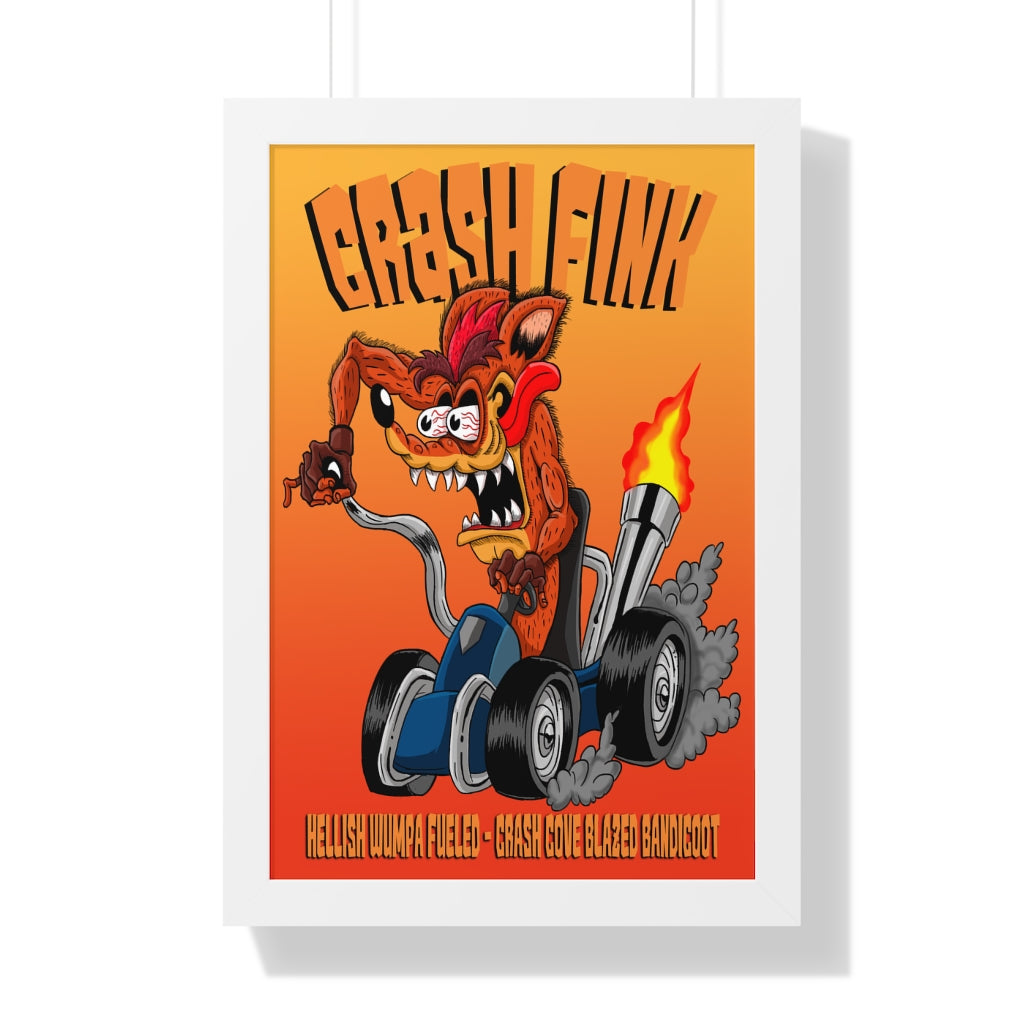 Framed Poster - Crash Fink