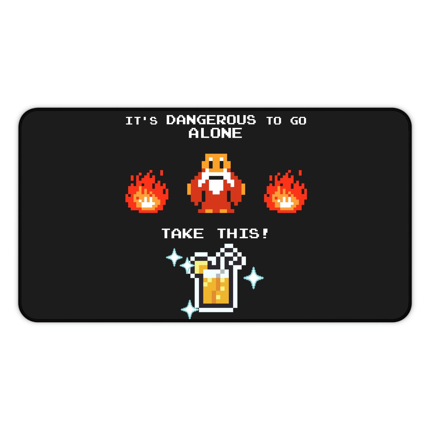 ALS x GSF Desk Mat - It's Dangerous to go Alone