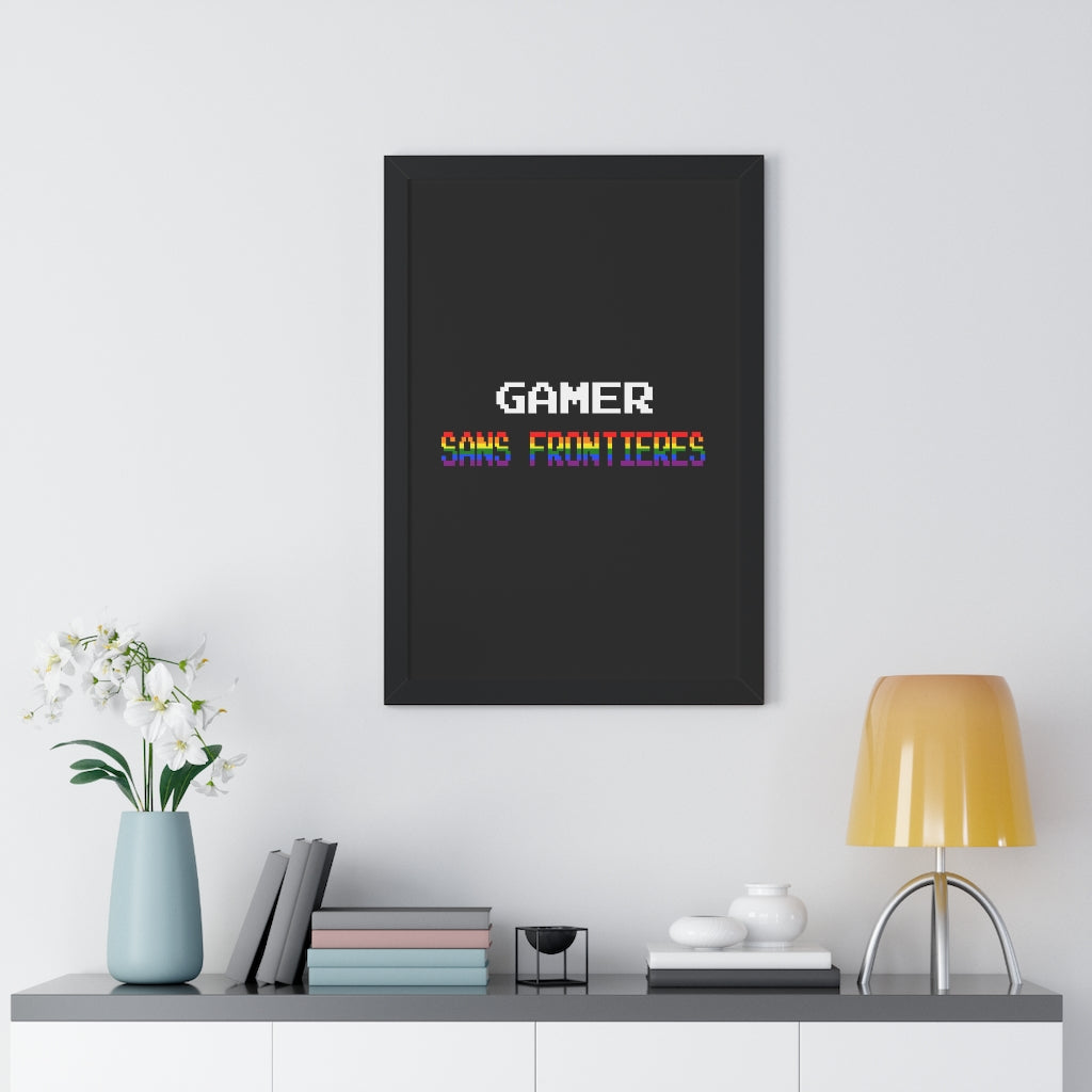 Gamers Sans Frontieres Framed Poster - LGTB+GSF