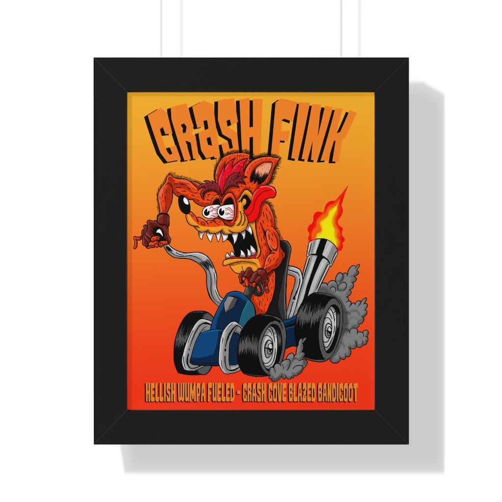 Framed Poster - Crash Fink