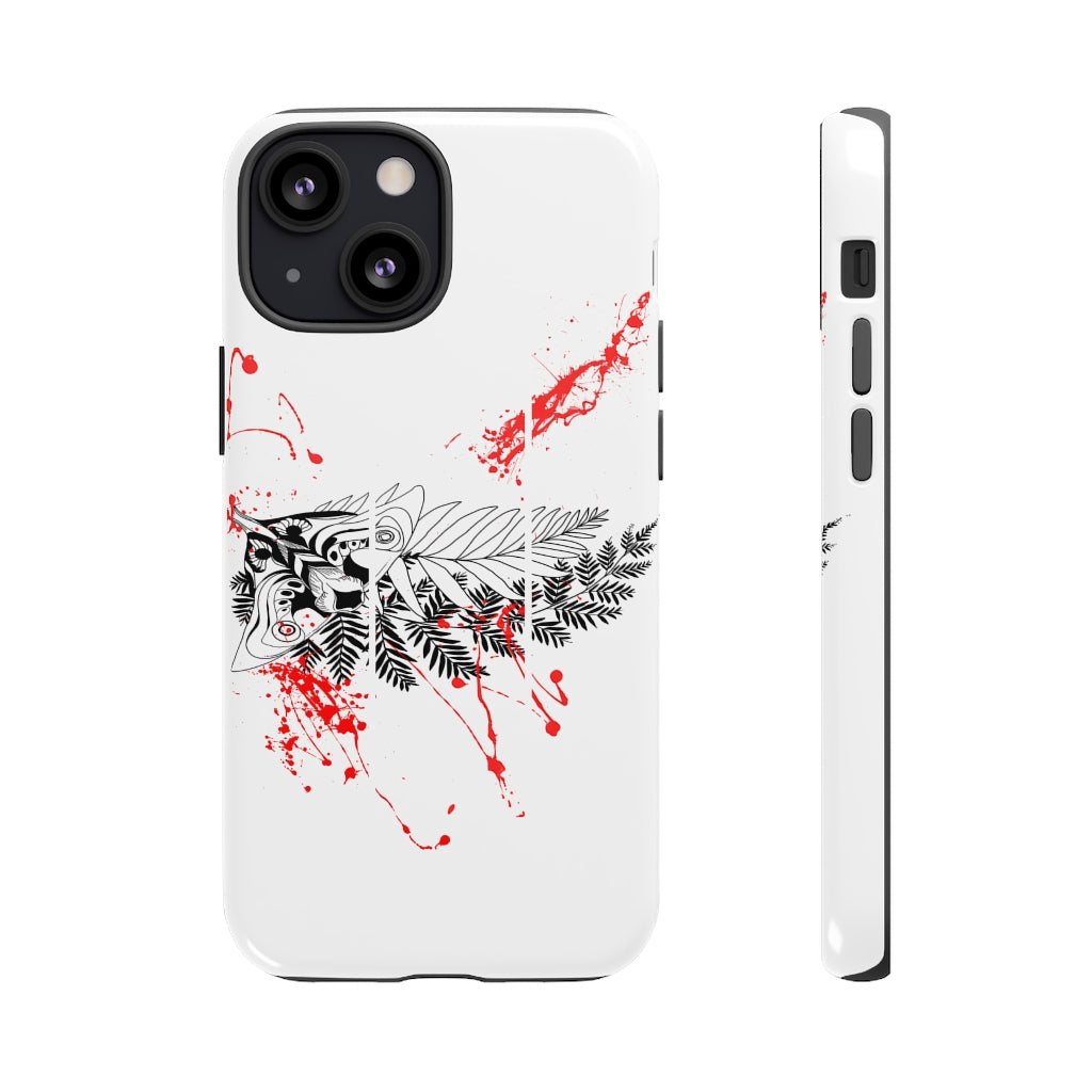 Tough Case - Moth Tattoo White