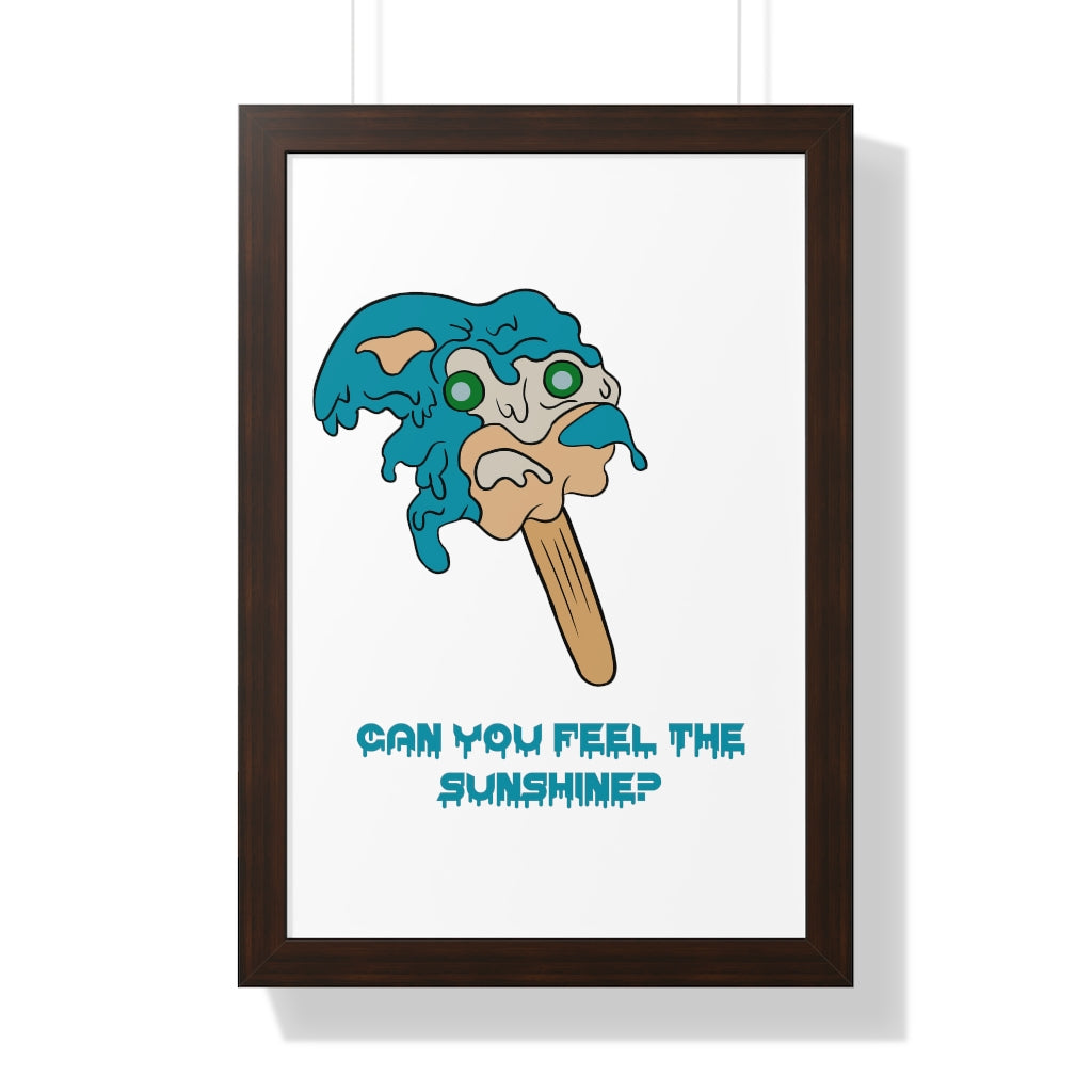 Framed Poster - Melting Sonic