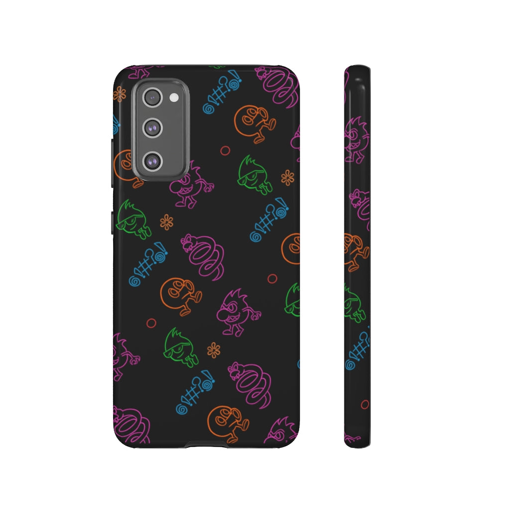 Tough Case - Neon Q-Bert Pattern