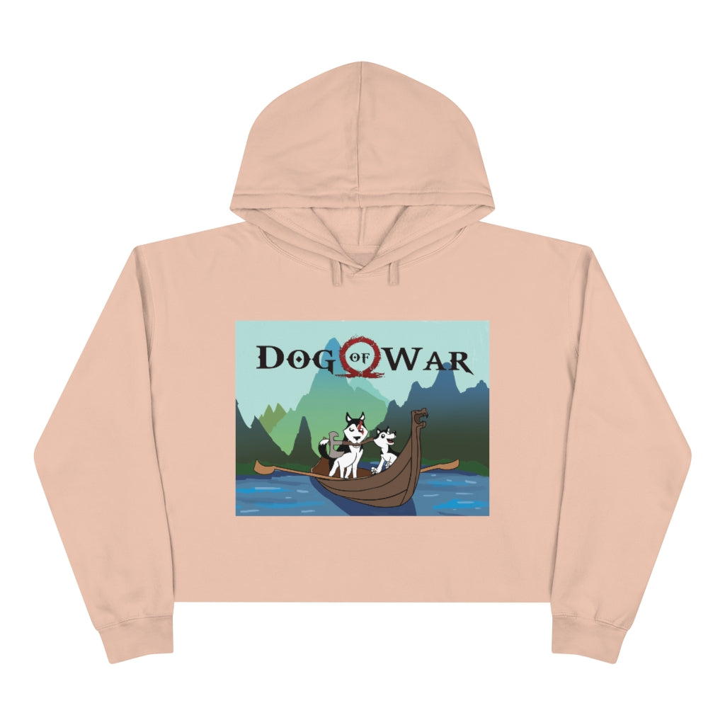 Pink God Of War Crop Hoodie Gaming Merch