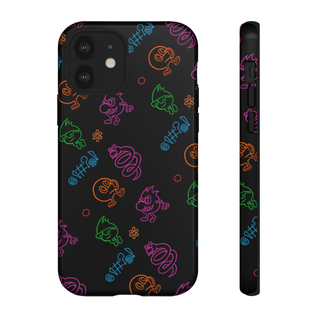 Tough Case - Neon Q-Bert Pattern