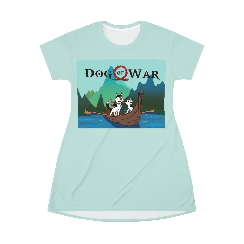 Blue God of War T Dress Gaming Fashion