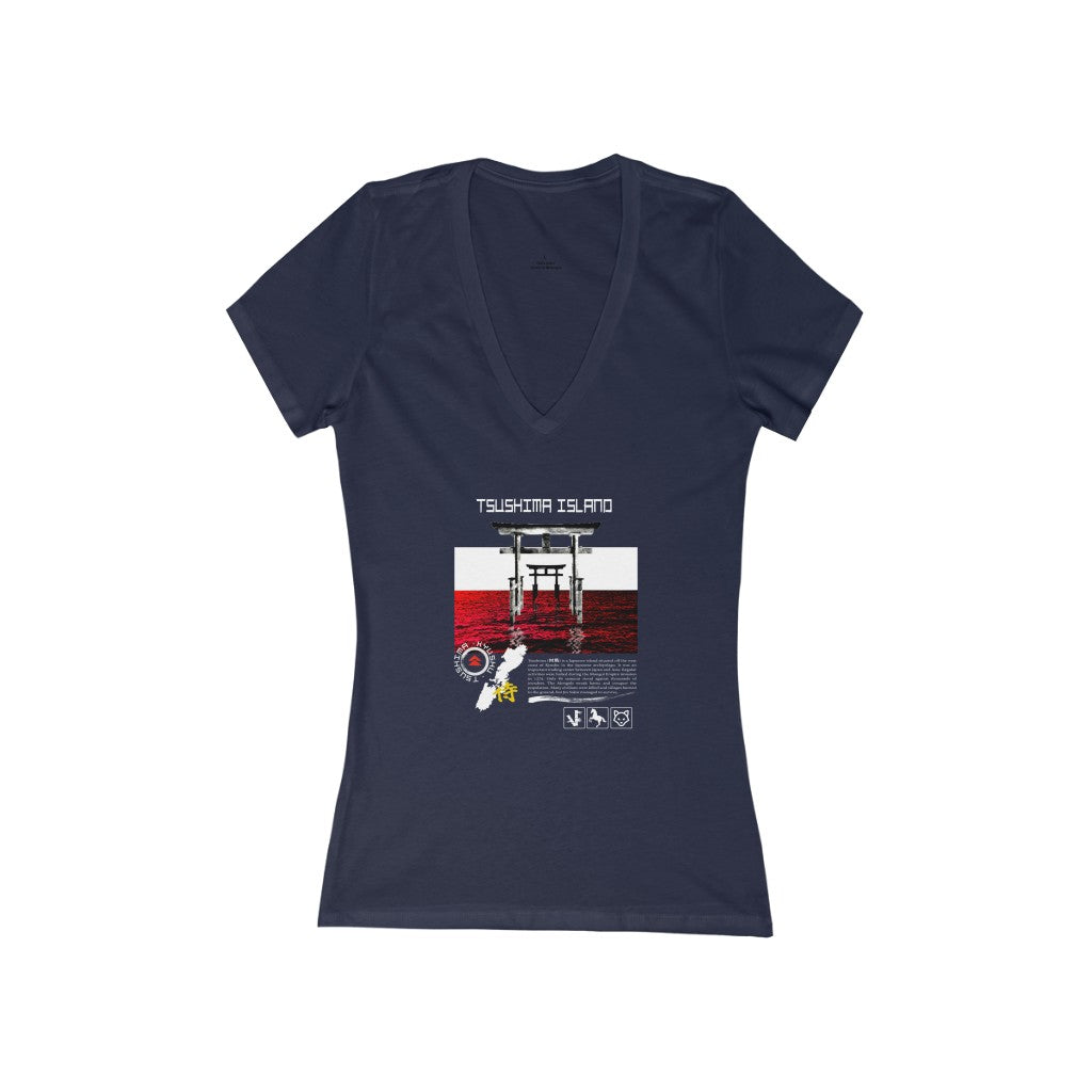 Women's V Tee - Tsushima Island