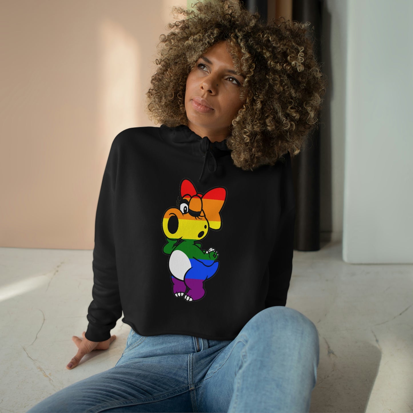 Women's Crop Hoodie - LGTBirdo