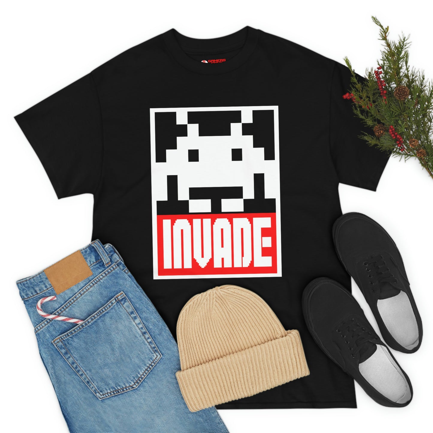 Space Invaders Men's Tee - Obey and Invade
