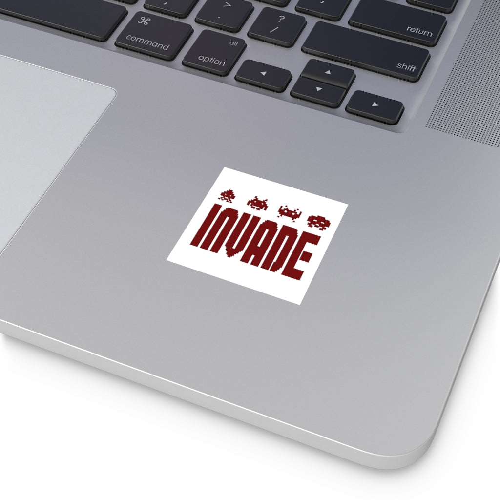 Space Invaders Vinyl Sticker Gaming Merch