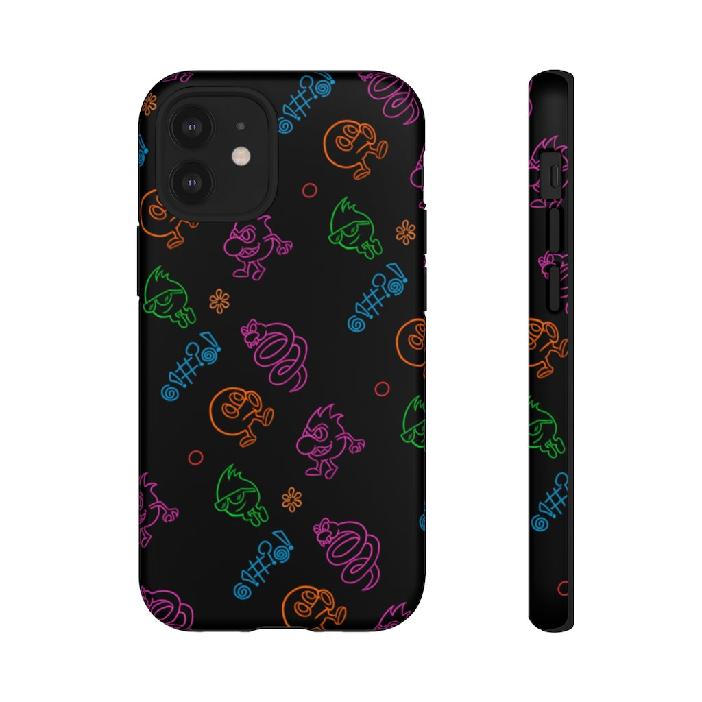 Tough Case - Neon Q-Bert Pattern