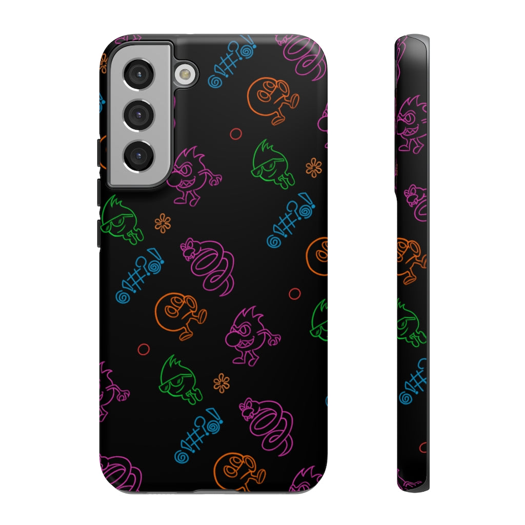 Tough Case - Neon Q-Bert Pattern
