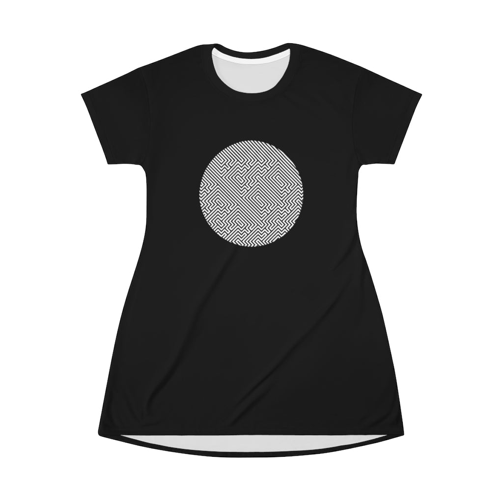 Women's Tee Dress - Tetris Stealth