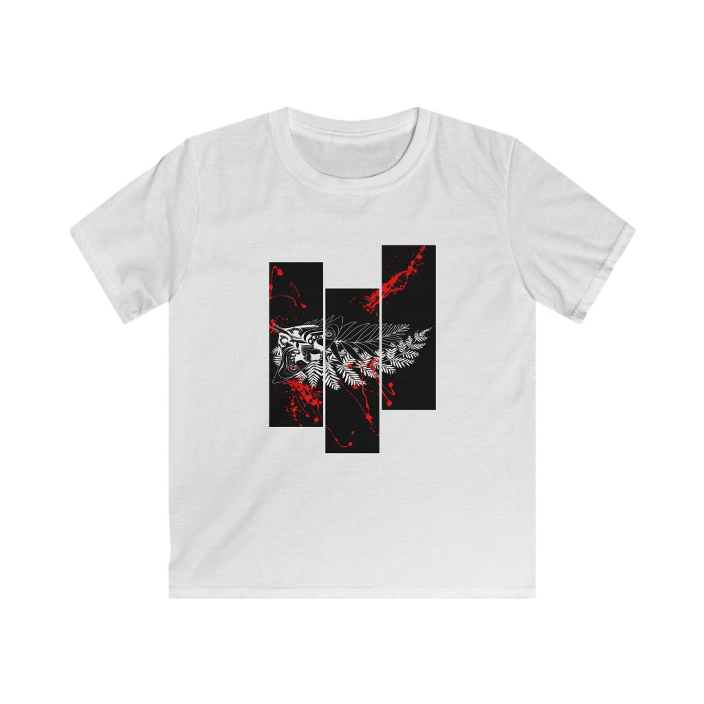 Kids' Tee - Moth Tattoo White