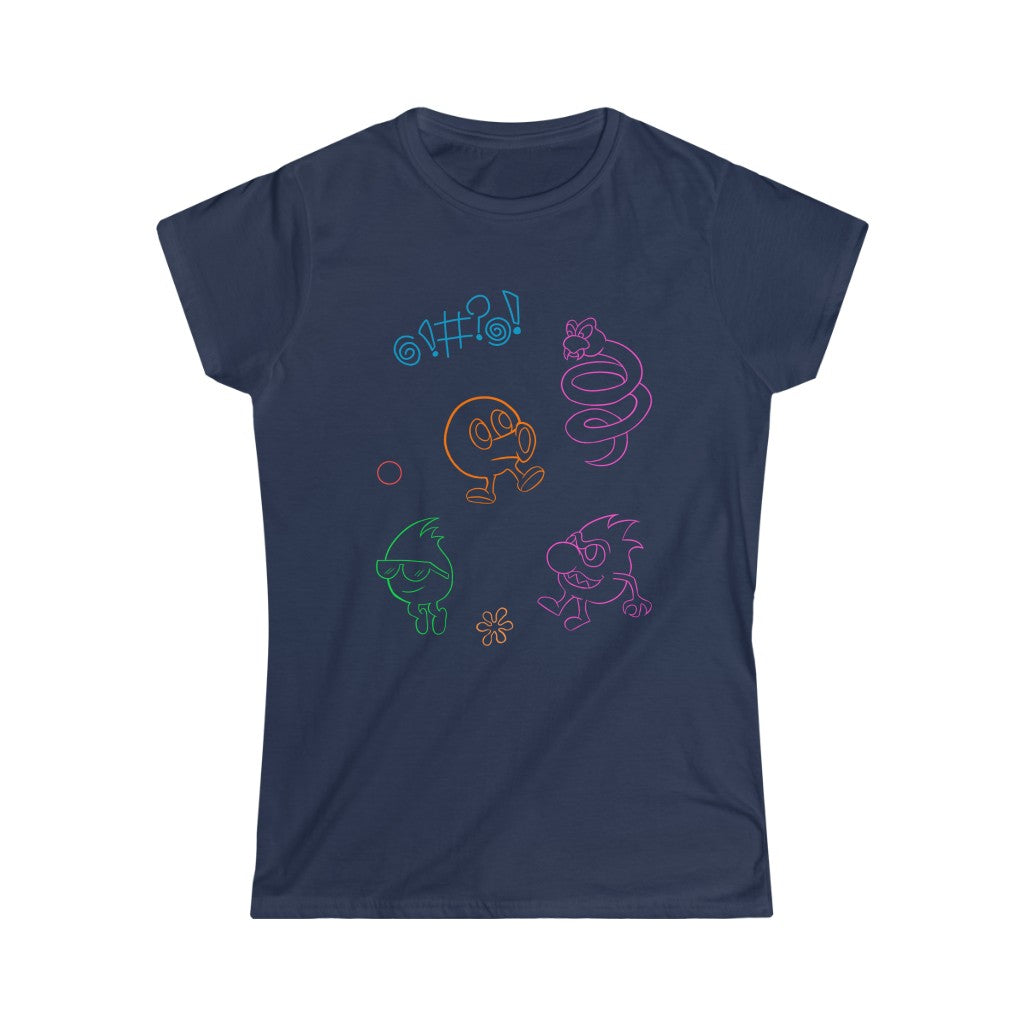 Women's Tee - Neon Q-Bert