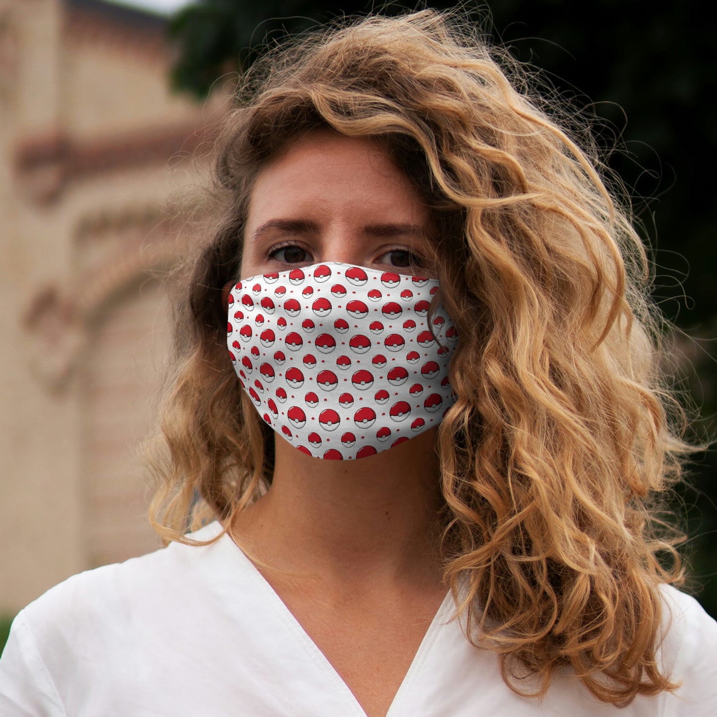 Pokeball Face Mask