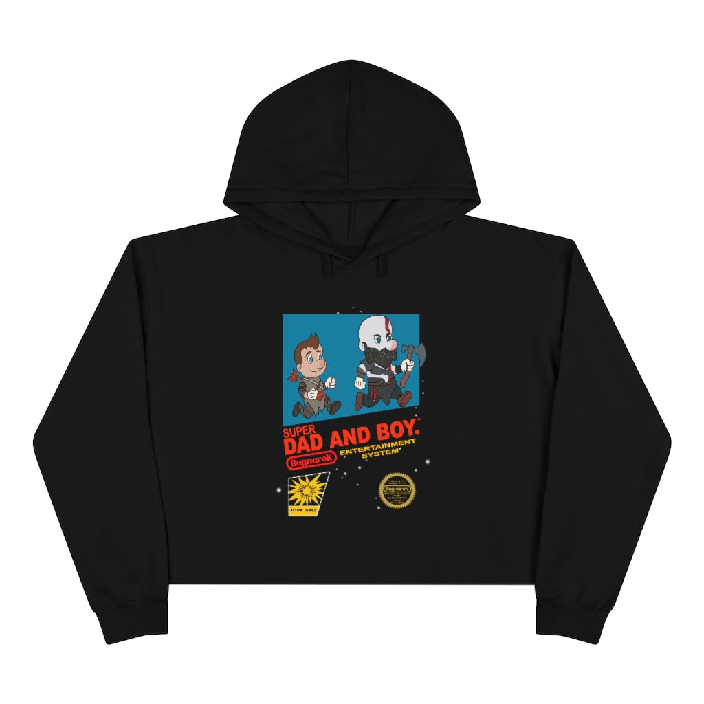 Black God of War Cropped Hoodie Gaming Fashion