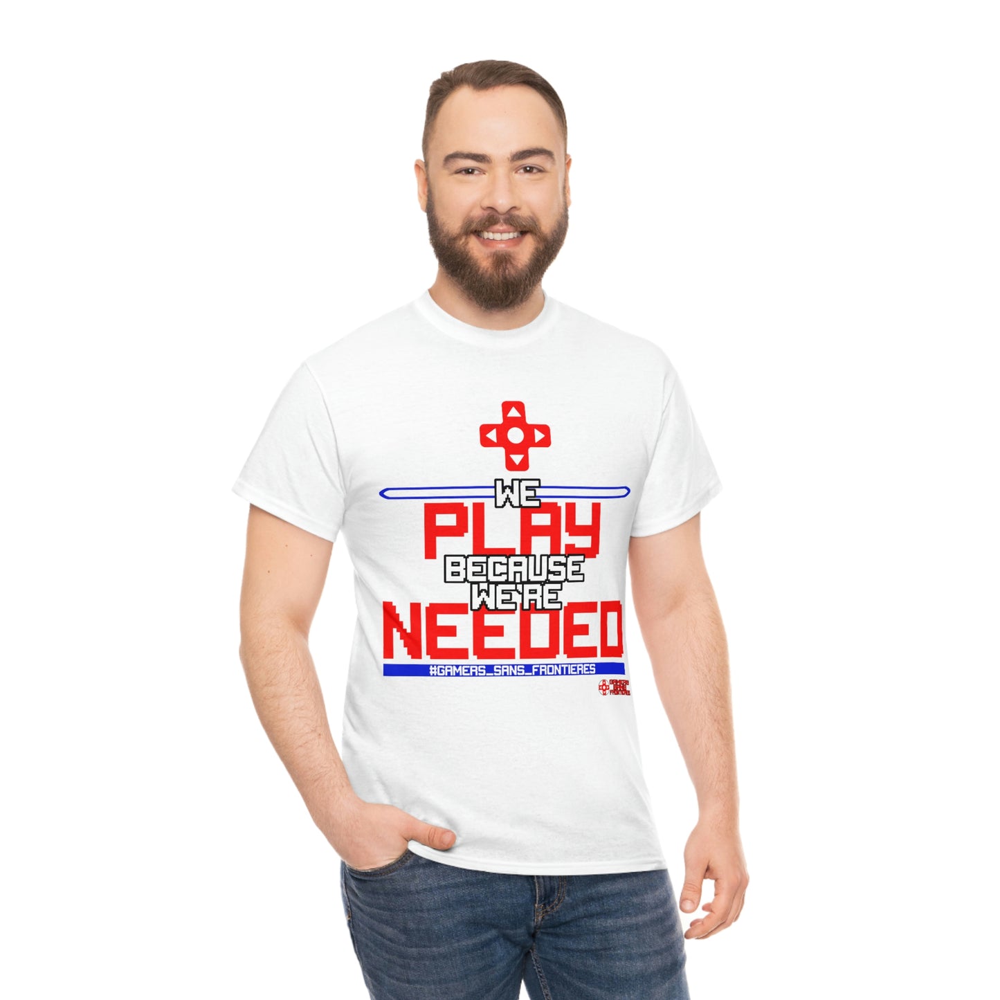 We Play Because We're Needed 2.0 Unisex Tee