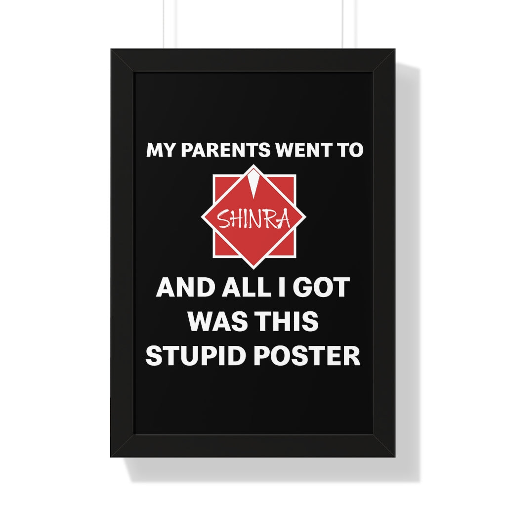 Framed Poster - S#!tty Shinra Souvenir