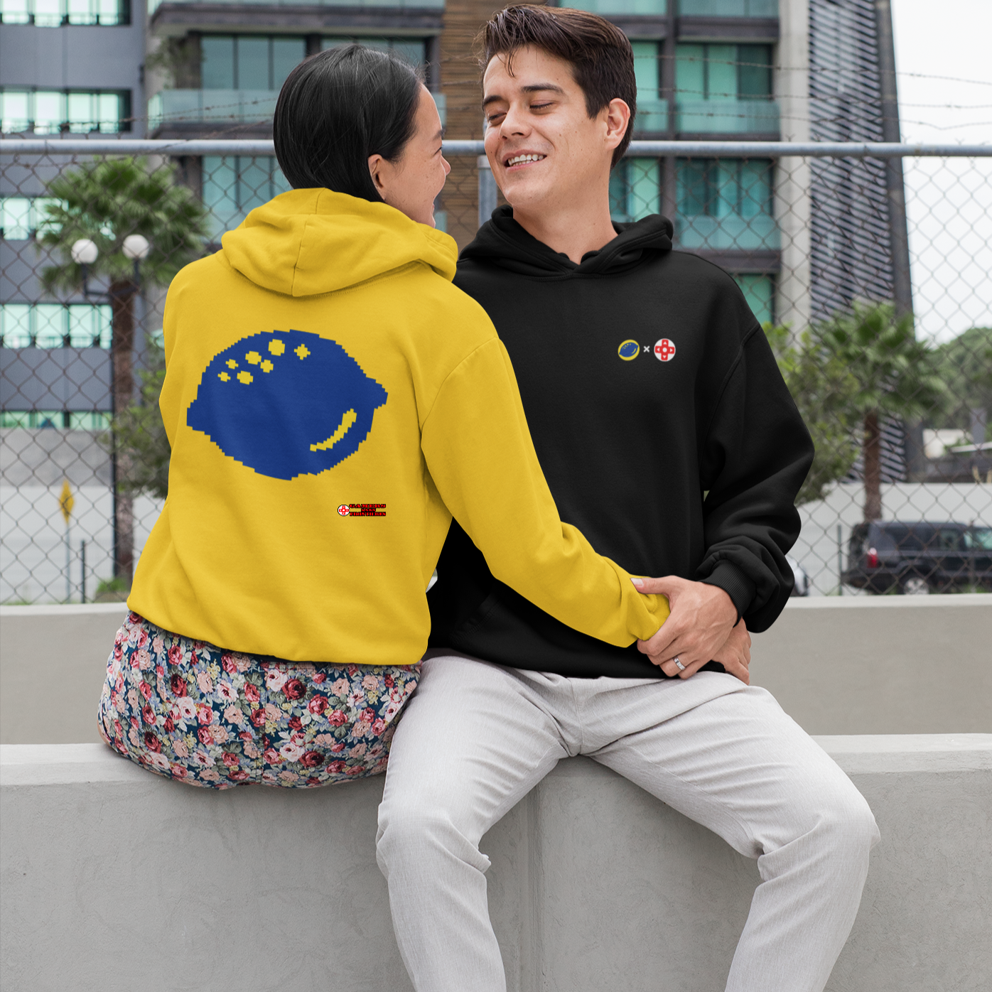 ALS x GSF Unisex Hoodie - 8bit Lemon Hero