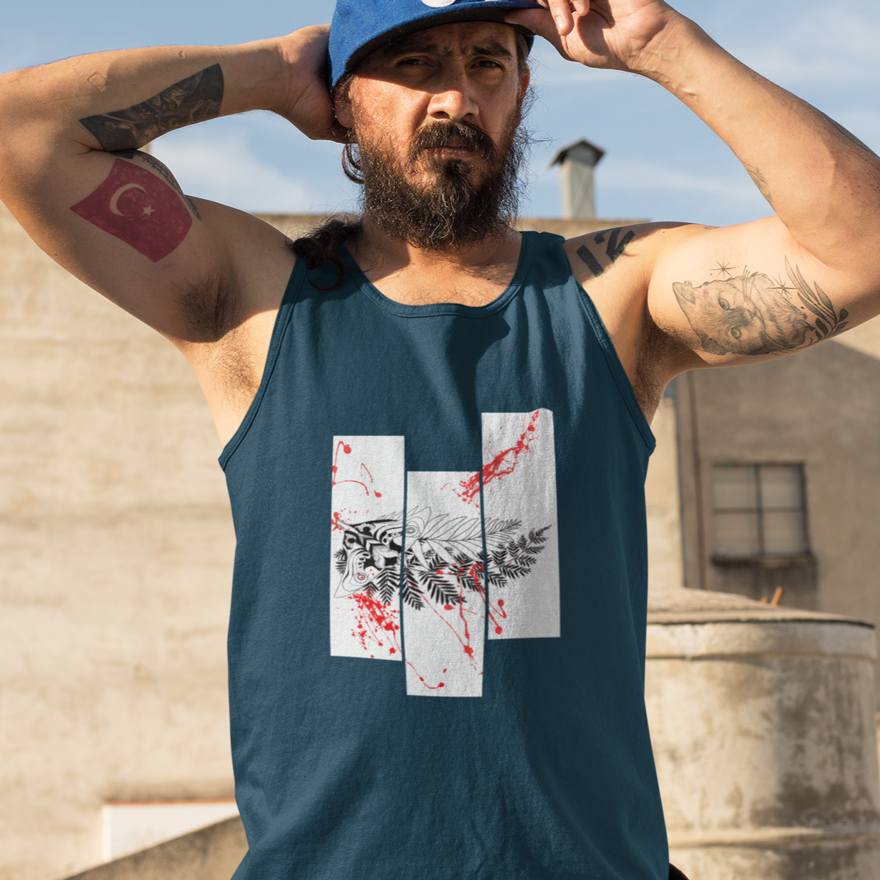 Navy TLU | The Last of Us Tank T Shirt Gaming Fashion