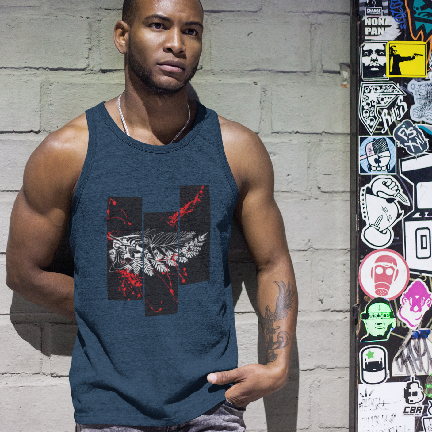 Navy TLU | The Last of Us Tank T Shirt Gaming Fashion