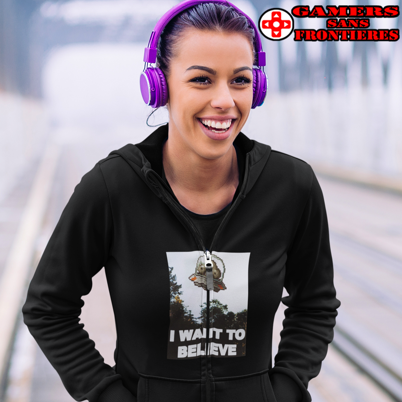 Unisex Zip Hoodie - I Want to Believe