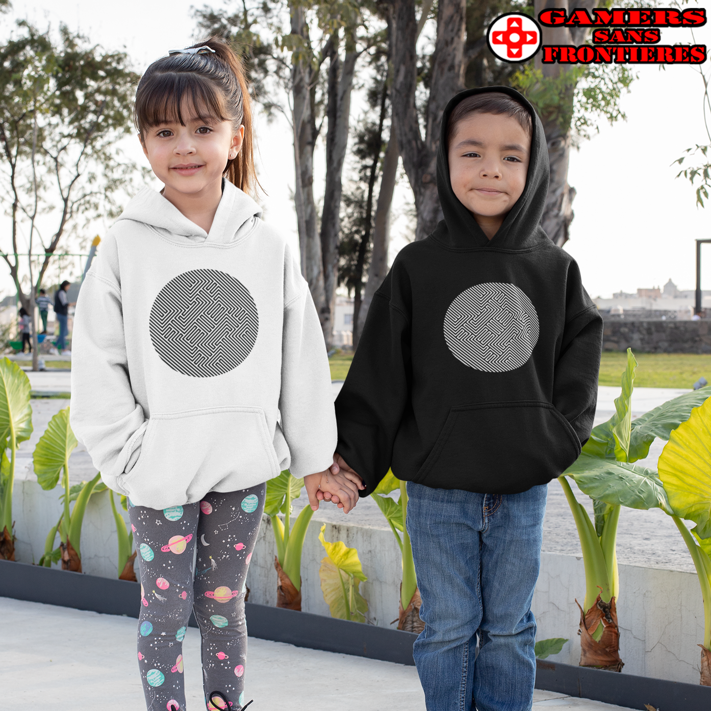 Gamers Sans Frontieres Kids' Hoodie - GSF Stealth