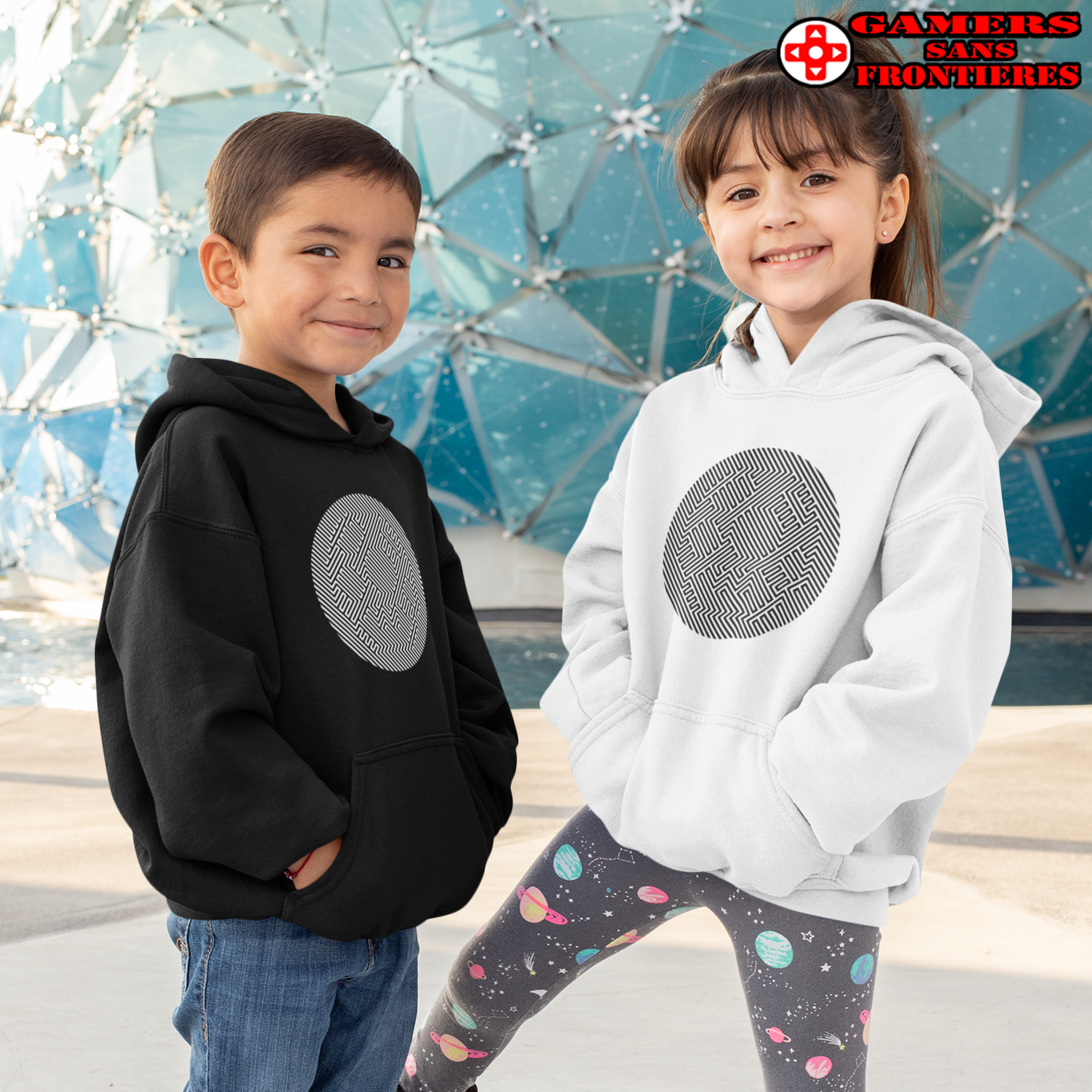 Kids' Hoodie - Mushroom Stealth