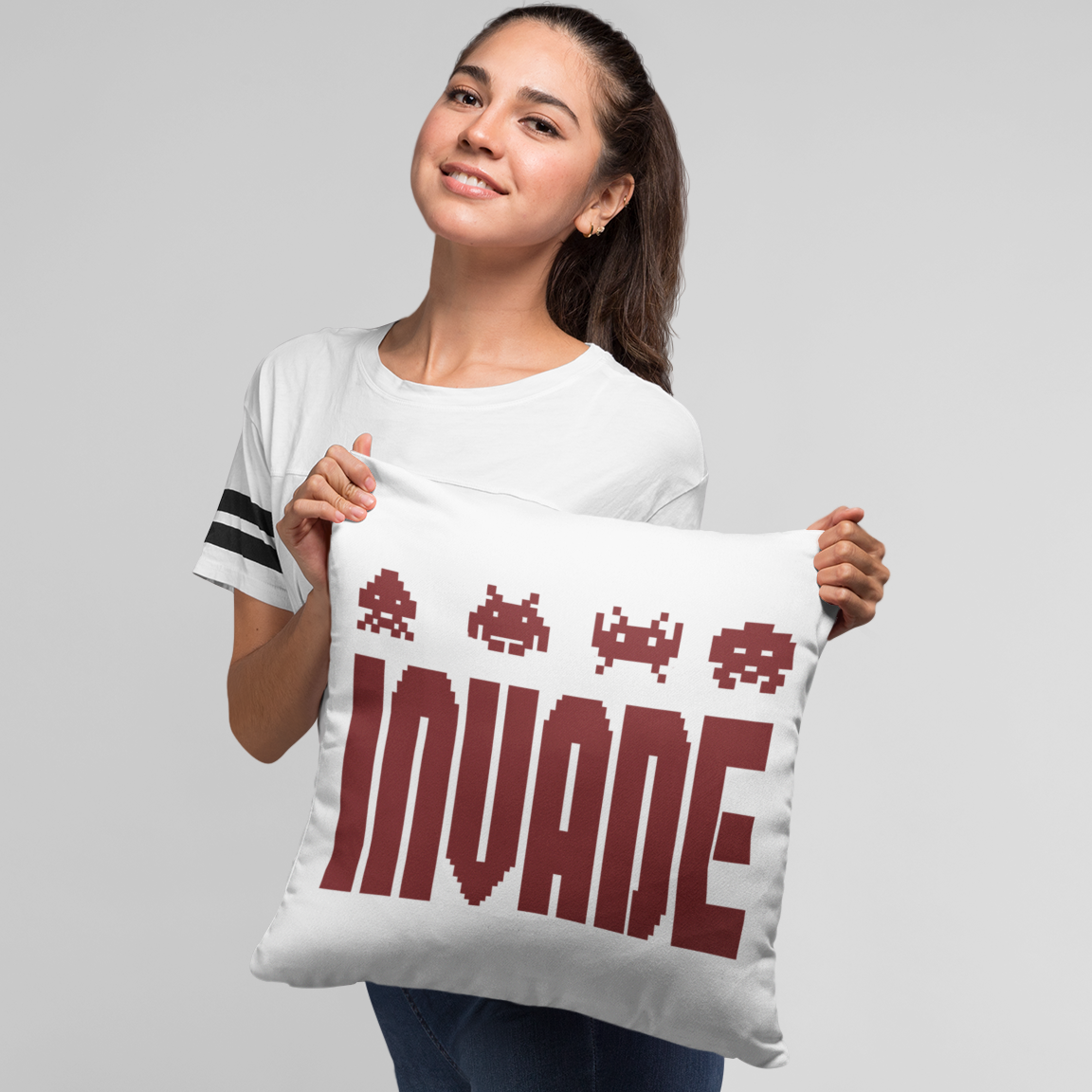 Space Invaders Pillow Gaming Merch