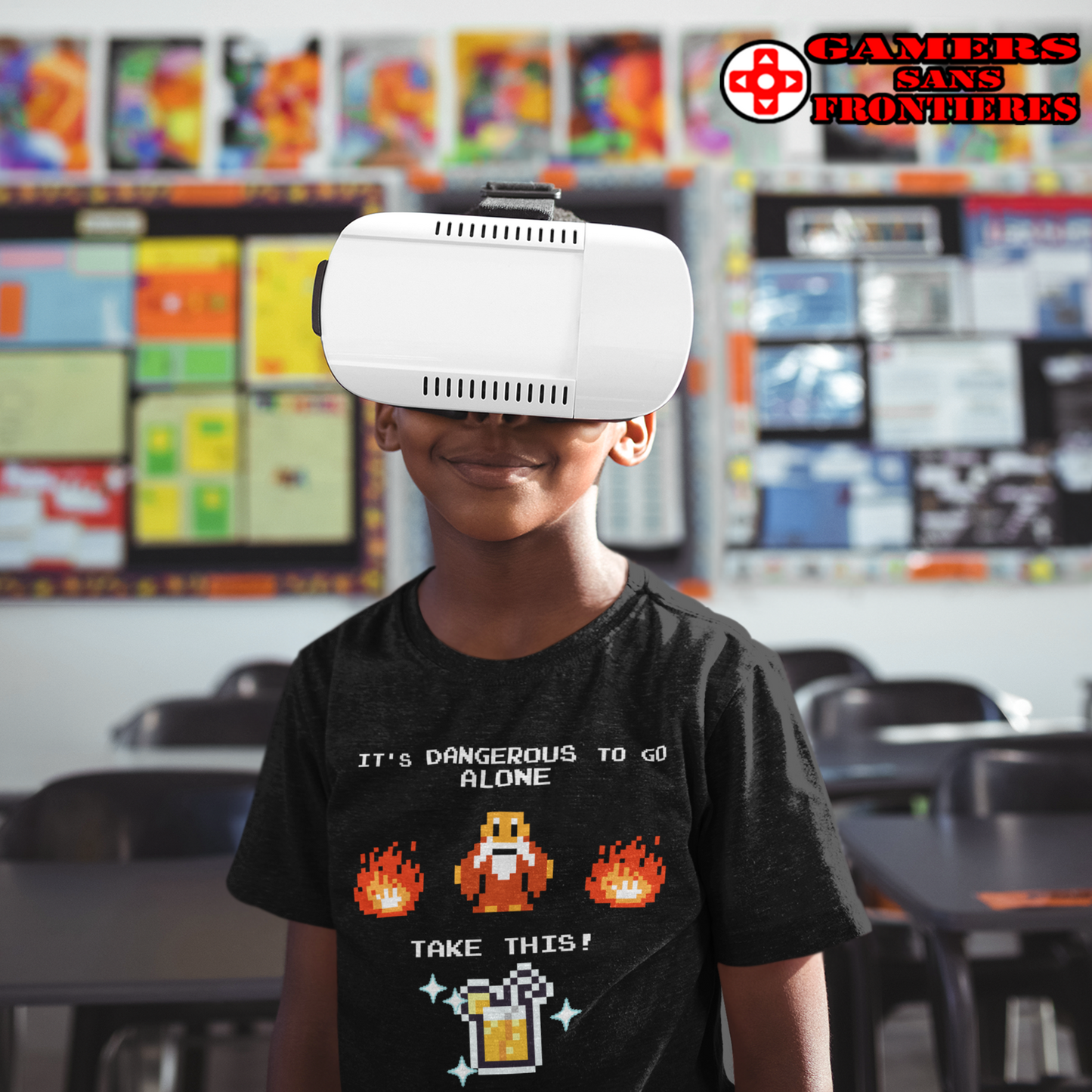 ALS x GSF Kid's Tee - It's Dangerous to go Alone