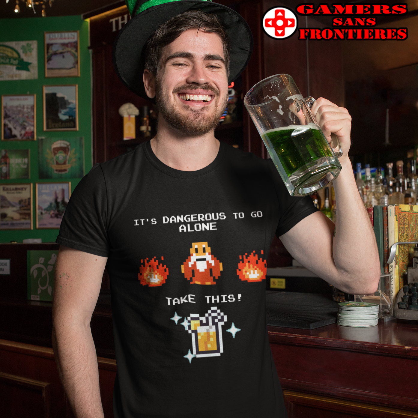 ALS x GSF Men's Tee - It's Dangerous to go Alone