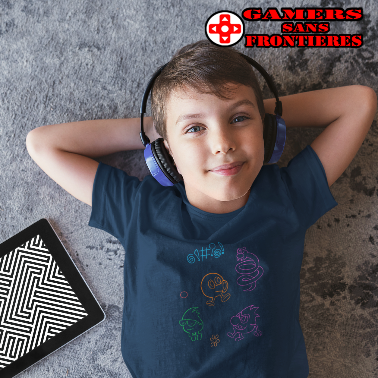 Kids' Tee - Neon Q-Bert