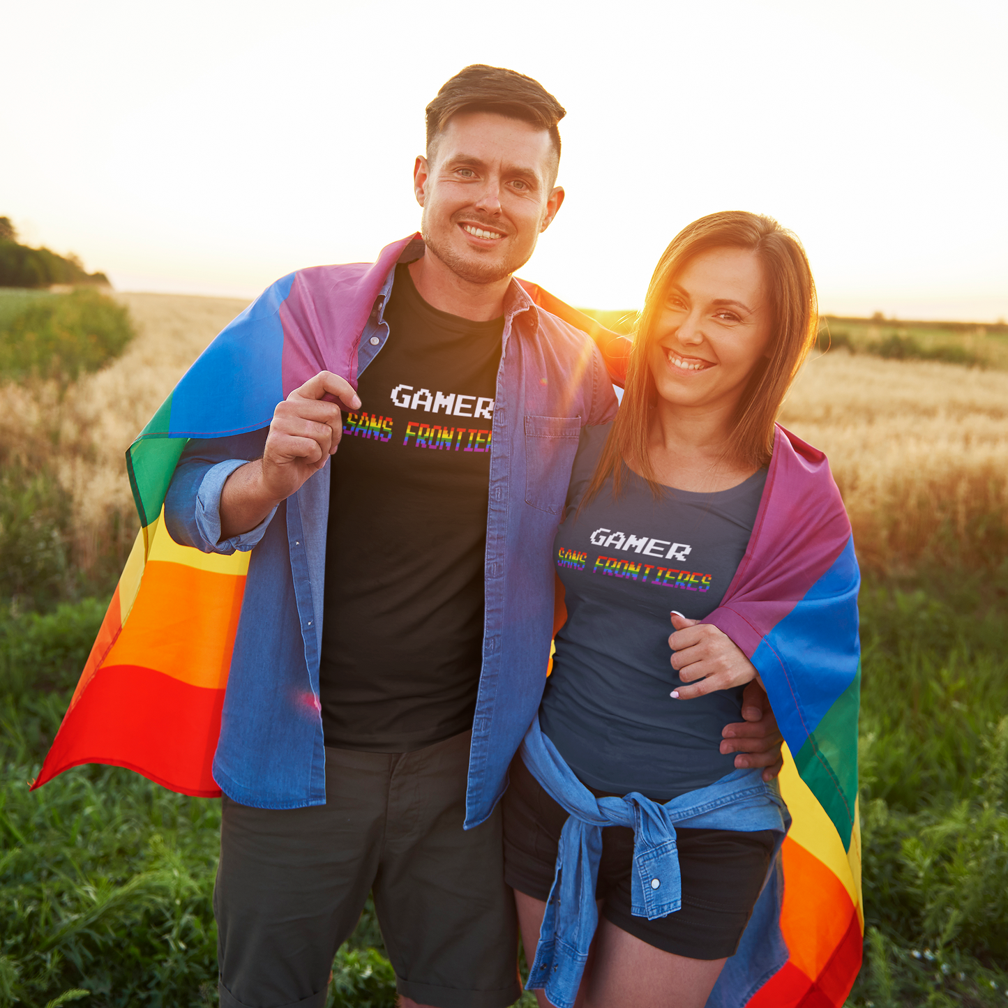 Gamers Sans Frontieres Men's Tee - LGTB+GSF