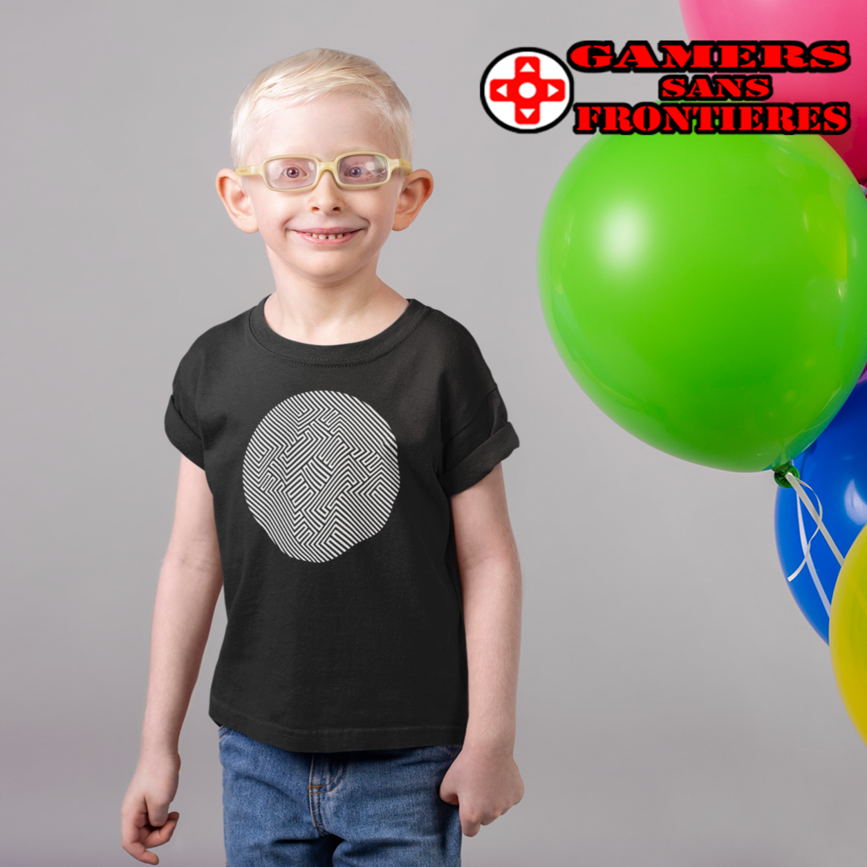Gamers Sans Frontieres Kids' Tee - GSF Stealth