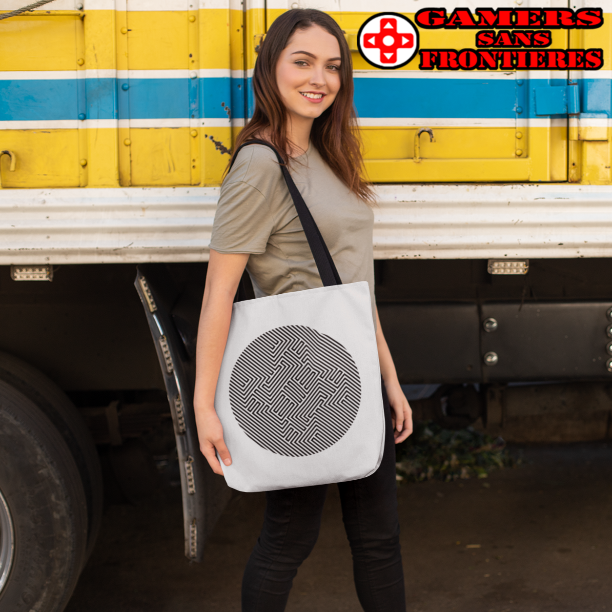 Gamers Sans Frontieres Tote Bag - GSF Stealth