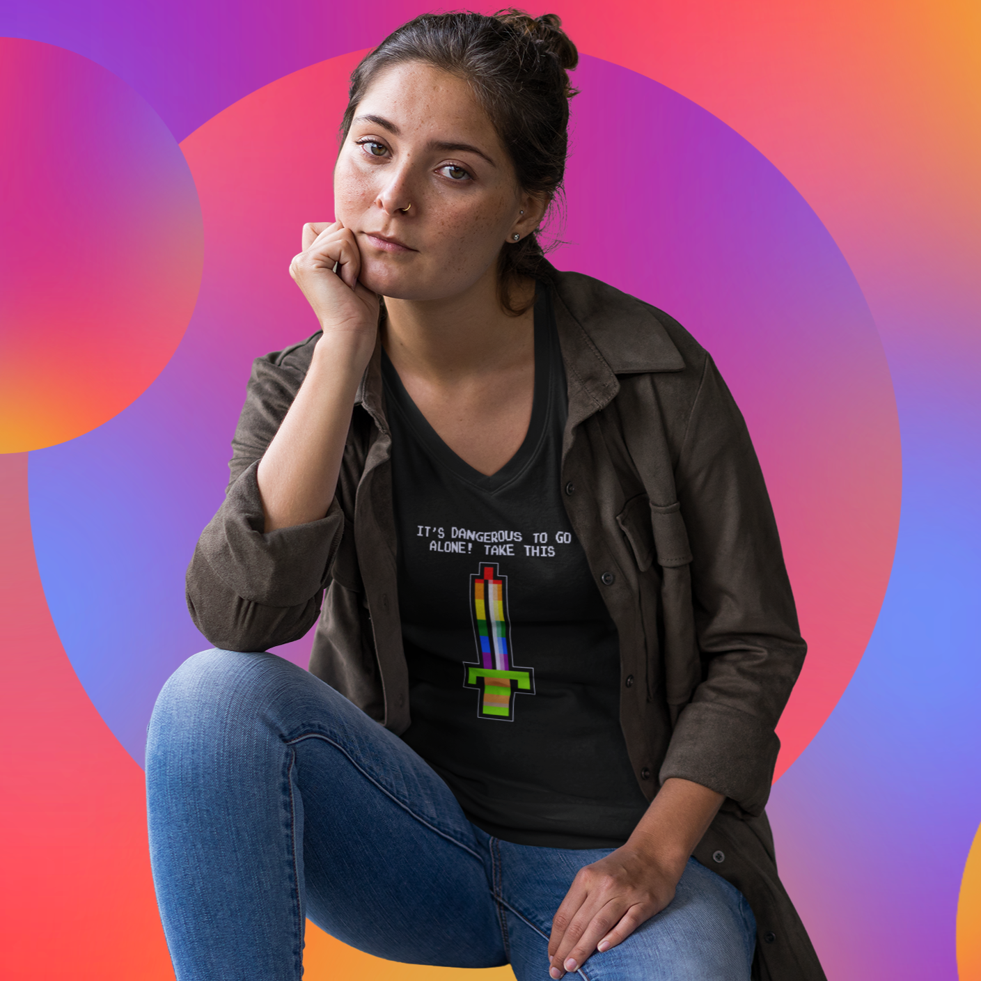 Women's V Tee - Going Solo