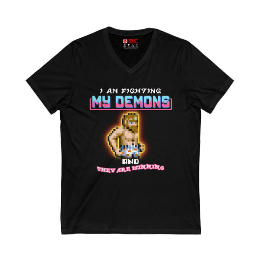 Men's V Tee - Fighting my demons