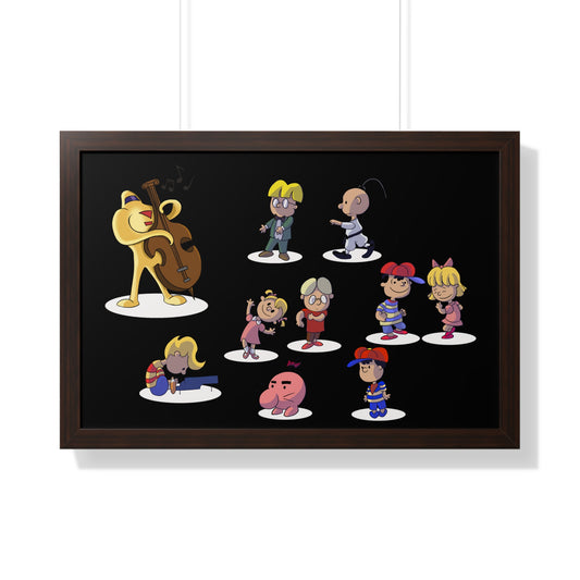 EarthBound Framed Poster - EarthBrown Dance