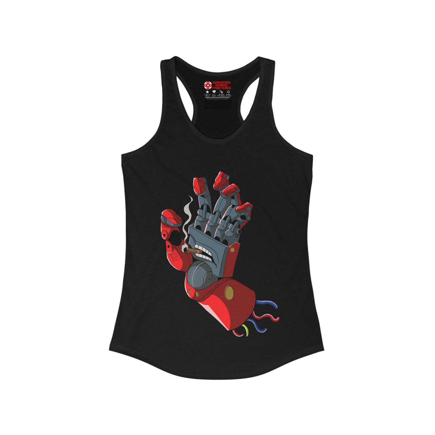 Women's Racerback Tank - Boss’ Smoking Hand