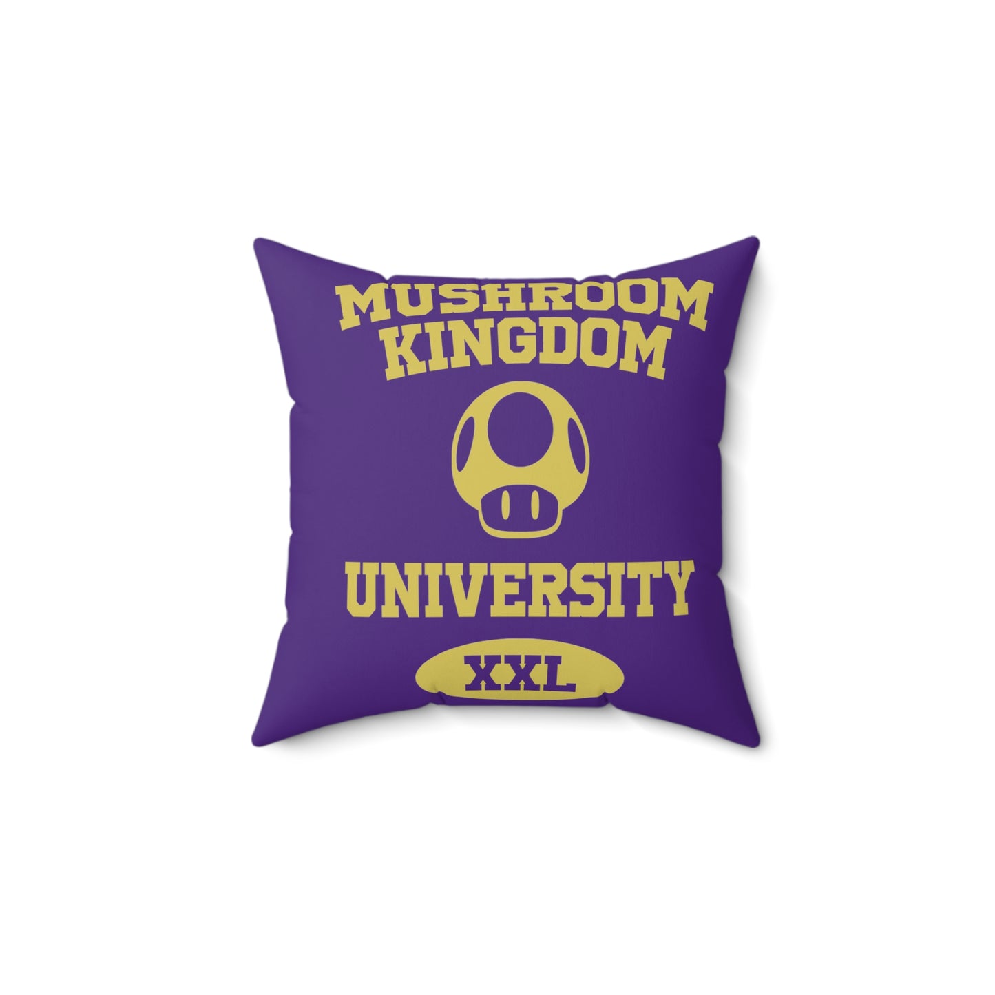 Mushroom Kingdom University Pillow