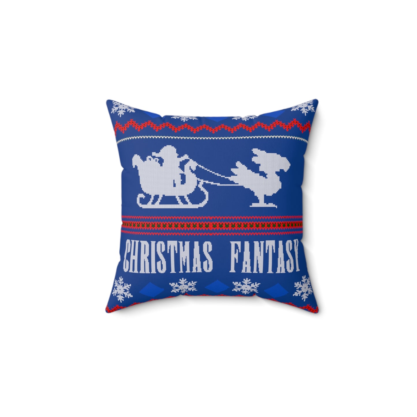 Final Fantasy Christmas Pillow - Christmas Fantasy