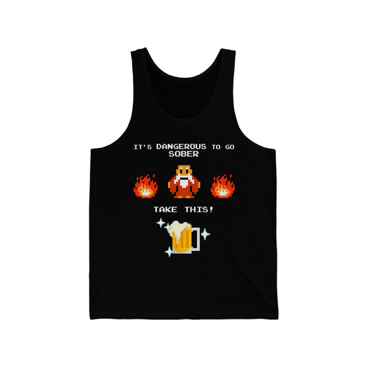 Men's Tank - It's Dangerous to go Sober