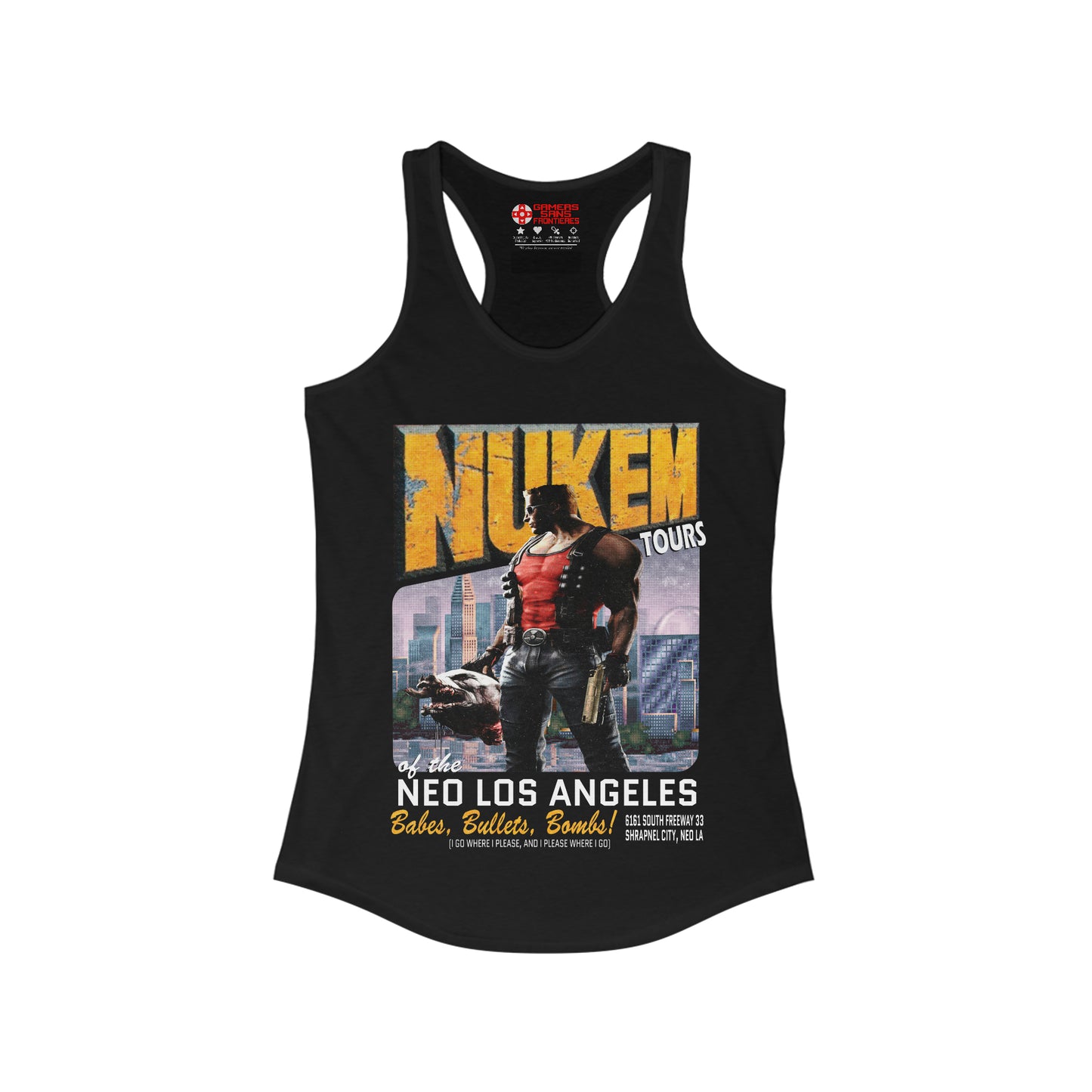 Women's  Racerback Tank - Nukem Tours